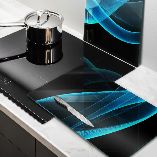 Protector pared cocina Abstracción azul