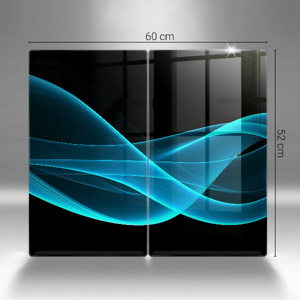 Protector pared cocina Abstracción azul