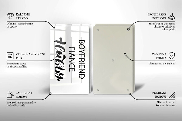 Protector pared cocina Inscripción frase patrón.