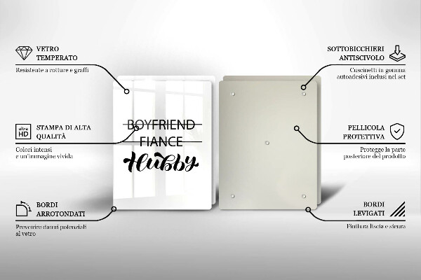 Protector pared cocina Inscripción frase patrón.