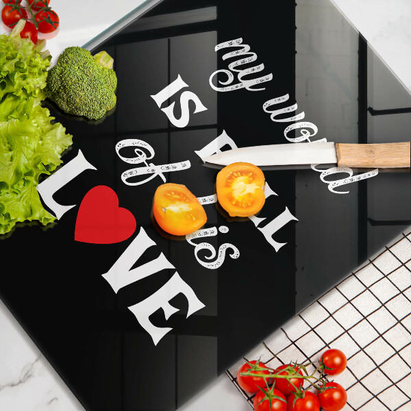 Protector pared cocina Inscripción frase