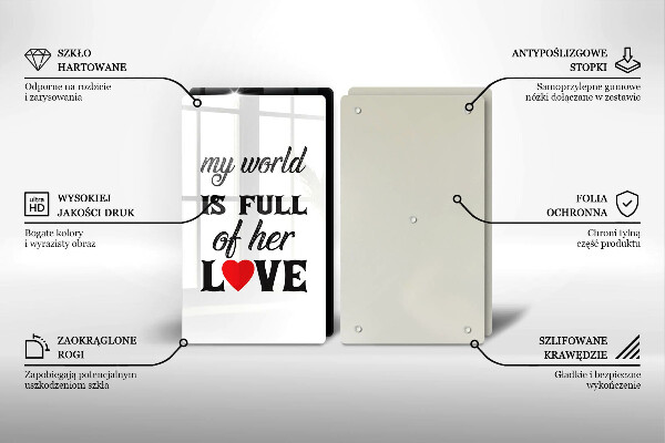 Protector pared cocina Inscripción frase