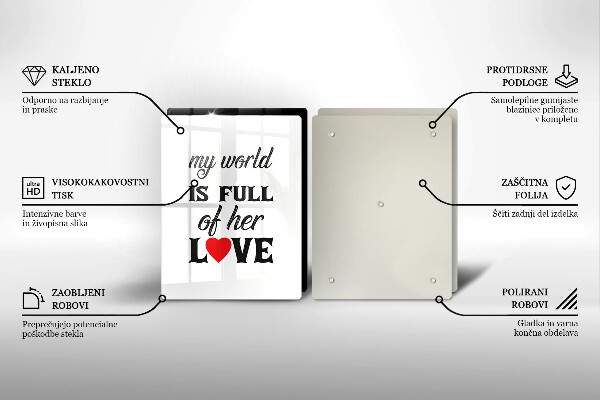 Protector pared cocina Inscripción frase