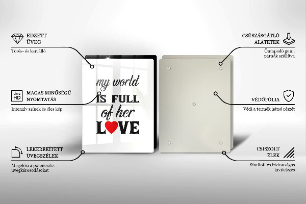 Protector pared cocina Inscripción frase