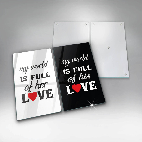 Protector pared cocina Inscripción frase