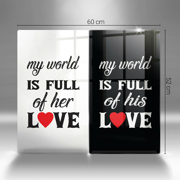 Protector pared cocina Inscripción frase