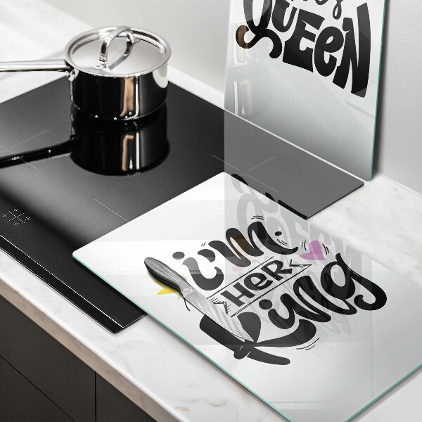 Protector pared cocina Inscripción frase