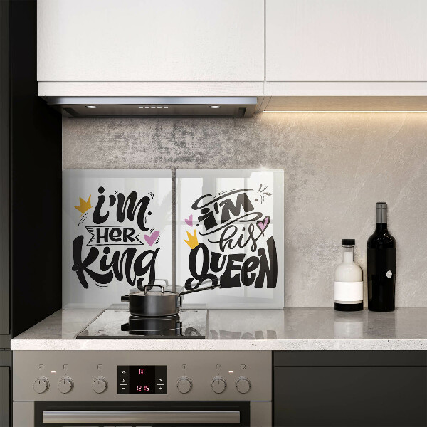 Protector pared cocina Inscripción frase