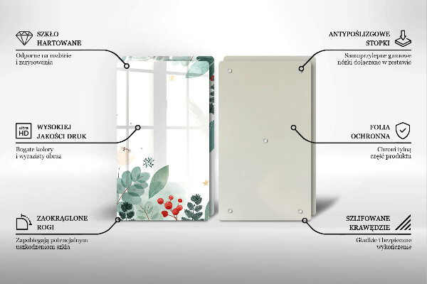 Protector pared cocina Hojas de acuarela