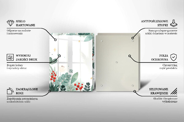 Protector pared cocina Hojas de acuarela