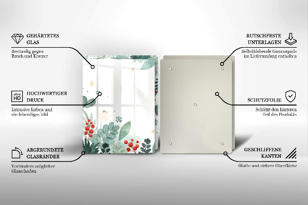 Protector pared cocina Hojas de acuarela