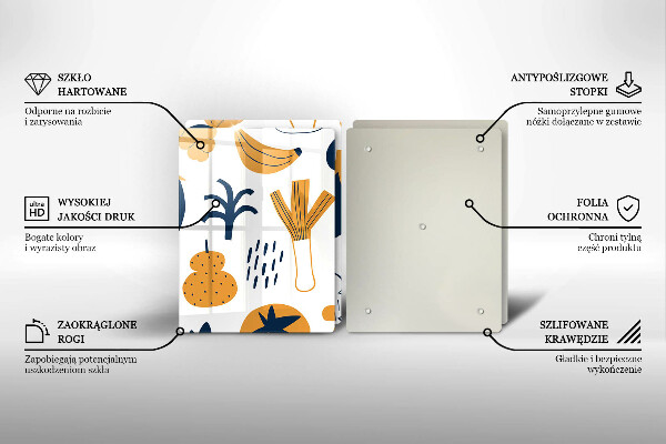 Protector pared cocina Ilustración de comida