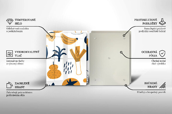 Protector pared cocina Ilustración de comida