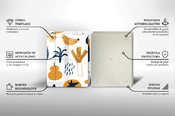 Protector pared cocina Ilustración de comida