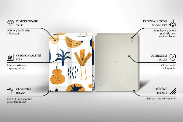 Protector pared cocina Ilustración de comida