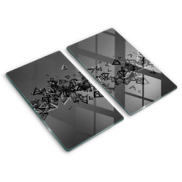 Protector pared cocina Formas abstractas 3d