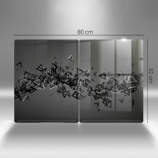 Protector pared cocina Formas abstractas 3d