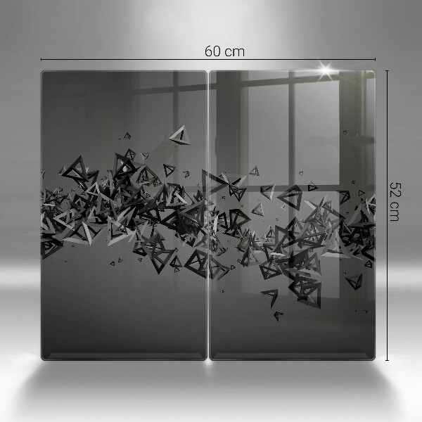 Protector pared cocina Formas abstractas 3d