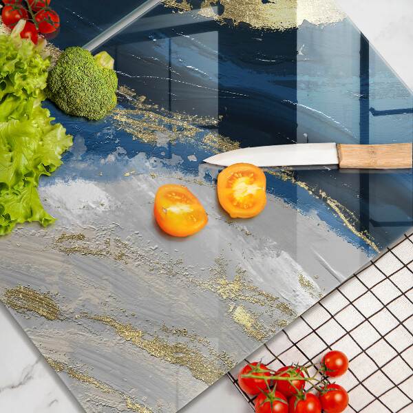 Protector pared cocina Textura con oro