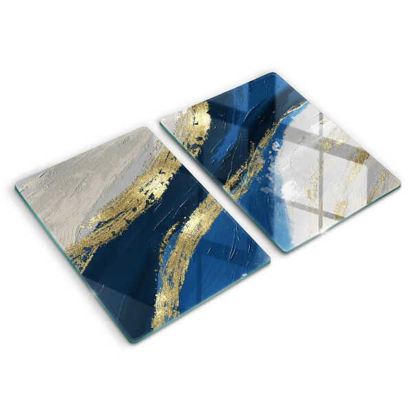 Protector pared cocina Textura con oro