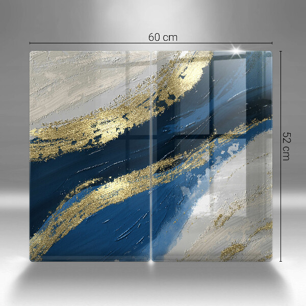 Protector pared cocina Textura con oro