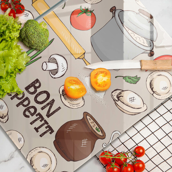 Protector pared cocina Ilustración de cocina