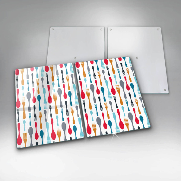 Protector pared cocina Ilustración de cuchara