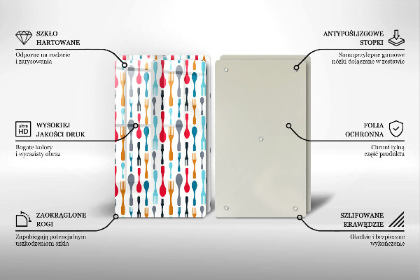 Protector pared cocina Ilustración de cuchara