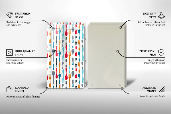 Protector pared cocina Ilustración de cuchara