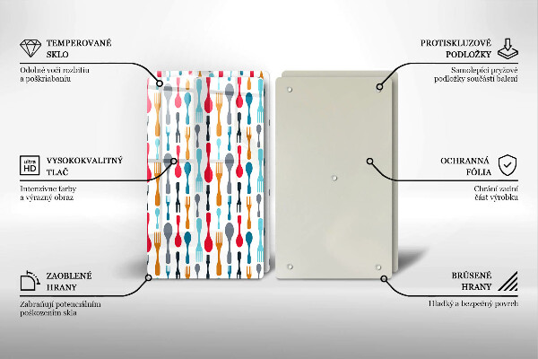 Protector pared cocina Ilustración de cuchara