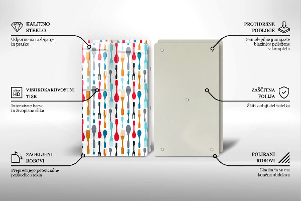 Protector pared cocina Ilustración de cuchara