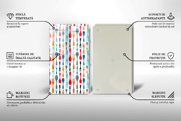 Protector pared cocina Ilustración de cuchara