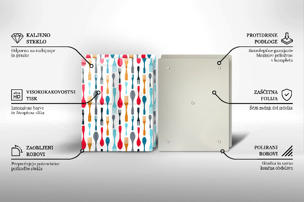 Protector pared cocina Ilustración de cuchara