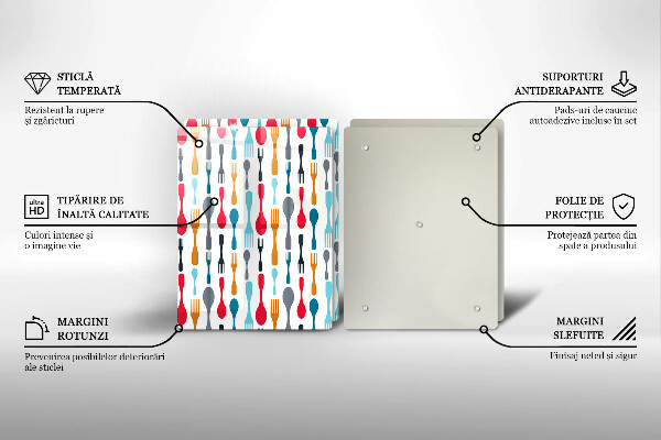 Protector pared cocina Ilustración de cuchara