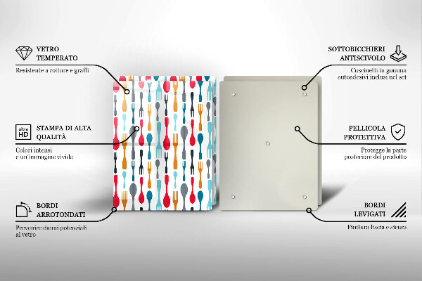 Protector pared cocina Ilustración de cuchara