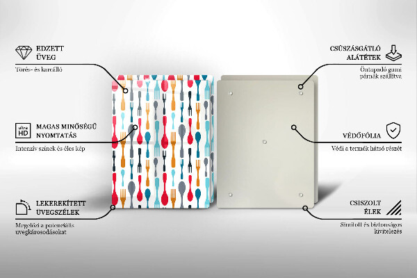 Protector pared cocina Ilustración de cuchara