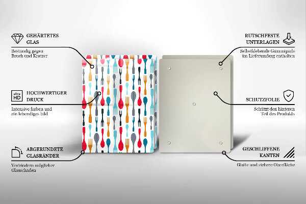 Protector pared cocina Ilustración de cuchara