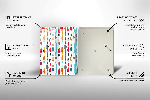 Protector pared cocina Ilustración de cuchara