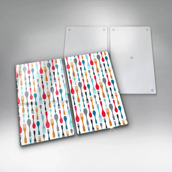 Protector pared cocina Ilustración de cuchara