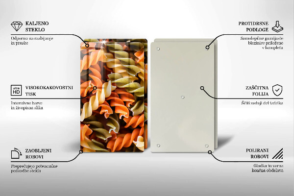 Protector pared cocina Pasta fusilli