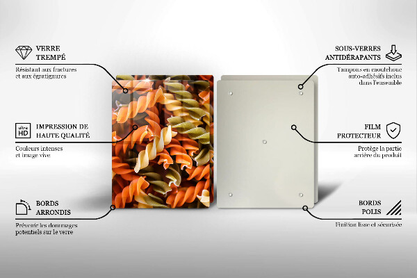 Protector pared cocina Pasta fusilli