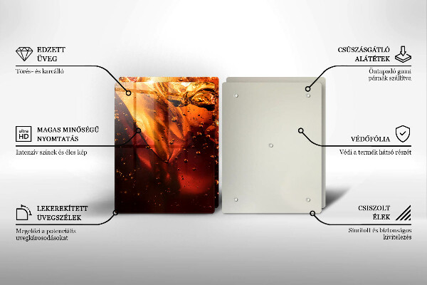 Tapa encimera Bebida de cola con hielo