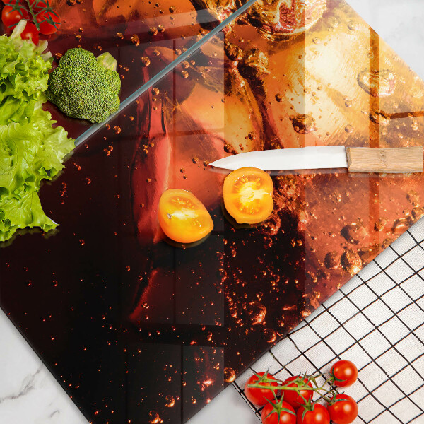 Tapa encimera Bebida de cola con hielo