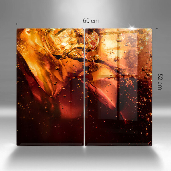 Tapa encimera Bebida de cola con hielo