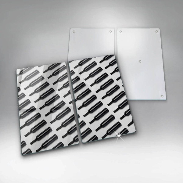 Tapa encimera Botellas de vino negro