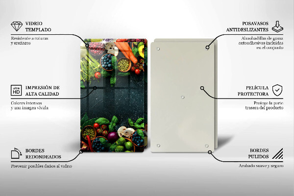 Tapa encimera Vegetales frescos