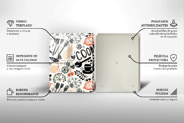 Tapa encimera Motivo de cocina de dibujos animados