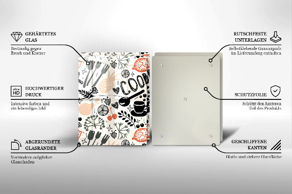 Tapa encimera Motivo de cocina de dibujos animados