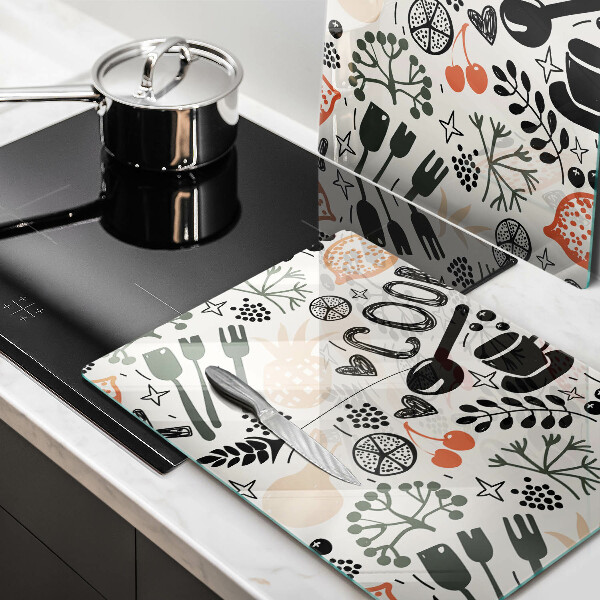 Tapa encimera Motivo de cocina de dibujos animados