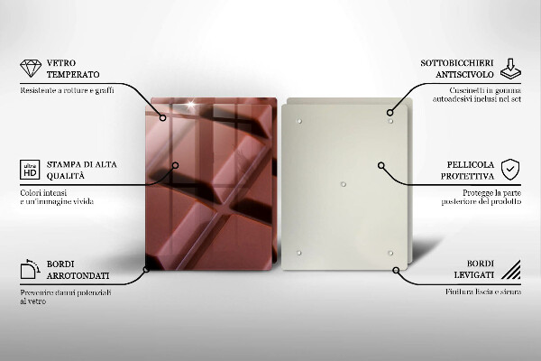 Tapa encimera Cubos de chocolate